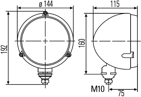 Φανάρι M133 12V 24V HELLA 1A3996162331