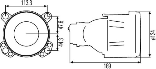 Φανάρι 12V HELLA 1BL006349007 - Image 2