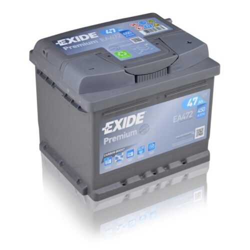 Μπαταρία αυτοκινήτου Exide Premium EA472 - 12V 47 Ah - 450CCA A(EN) εκκίνησης