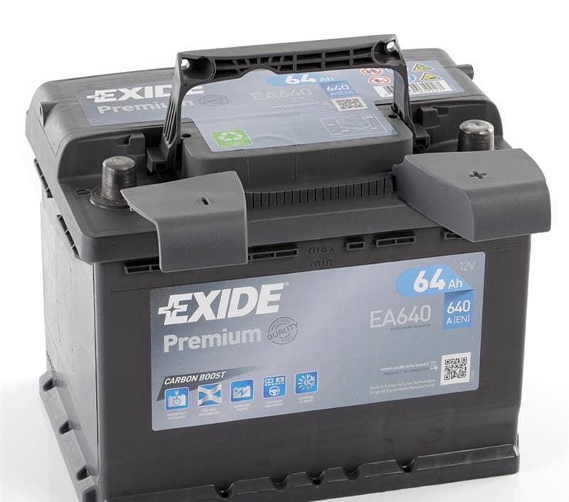 Μπαταρία αυτοκινήτου Exide Premium EA640 - 12V 64 Ah - 640CCA A(EN) Εκκίνησης