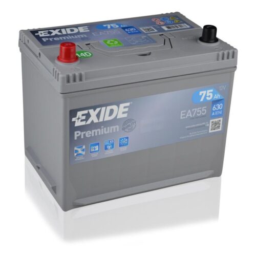 Μπαταρία αυτοκινήτου Exide Premium EA755 - 12V 75 Ah - 630CCA A(EN) εκκίνησης