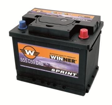 Μπαταρία κλειστού τύπου Winner Sprint 555 059 048 - 12V 55Ah - 480CCA(EN) εκκίνησης