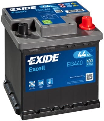 Μπαταρία αυτοκινήτου Exide Excell EB440 - 12V 44Ah - 400 CCA A(EN) εκκίνησης
