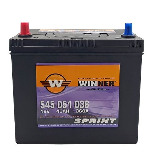 Μπαταρία κλειστού τύπου Winner Sprint 545 051 036 - 12V 45Ah - 360CCA(EN) εκκίνησης
