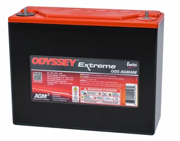 Μπαταρία Odyssey ODS-AGM40E ( PC1100 ) - 12V 45Ah - 500CCA