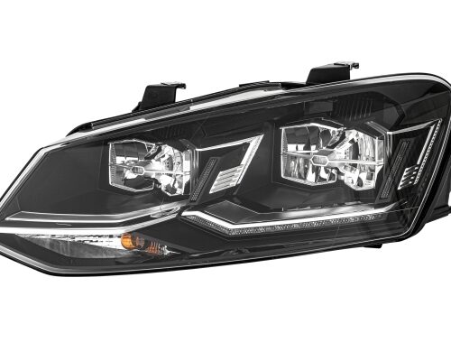 Hybrid-Headlight - left for VW Polo (6R1, 6C1) Headlight HELLA 1EA012034411