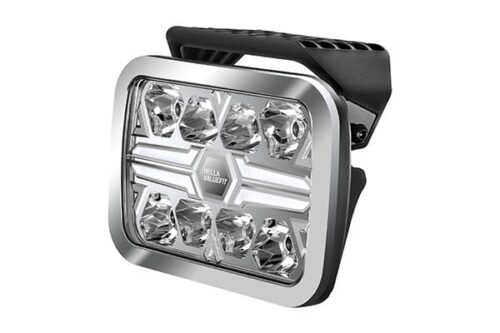 Σποτ Προβολέας LED Blade Chrome RE 9" 12V 24V White Amber HELLA VALUEFIT 1FJ357199091