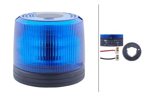 Φάρος Strobe Xenon KLX 24V Μπλέ HELLA 2RL007017051