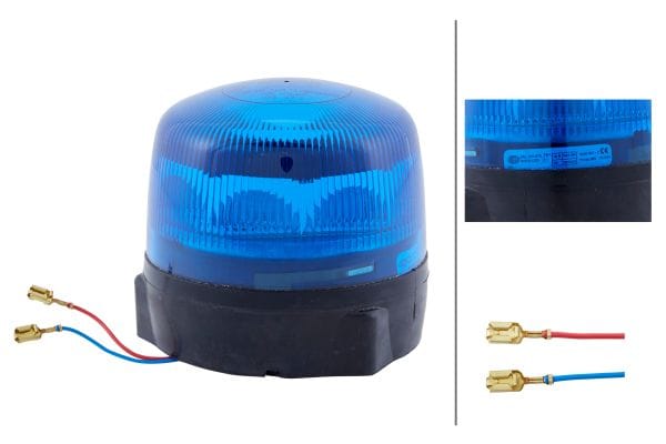 Φάρος LED RotaLED 12V 24V Μπλέ HELLA 2RL010979101