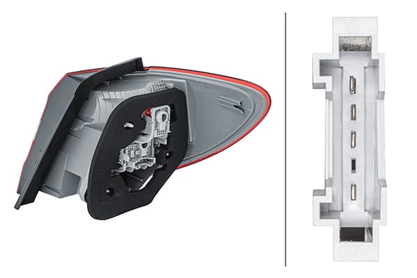 Φανάρι Πίσω Hybrid Αριστερό για MERCEDES BENZ B CLASS SpTou SpTourer W246,W242 Θέσης Assembly HELLA 2SD354872051