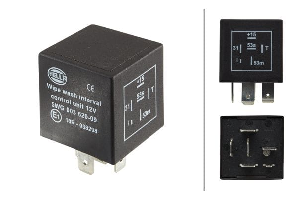 Ρελέ Καθαριστήρων 12V HELLA 5WG003620091