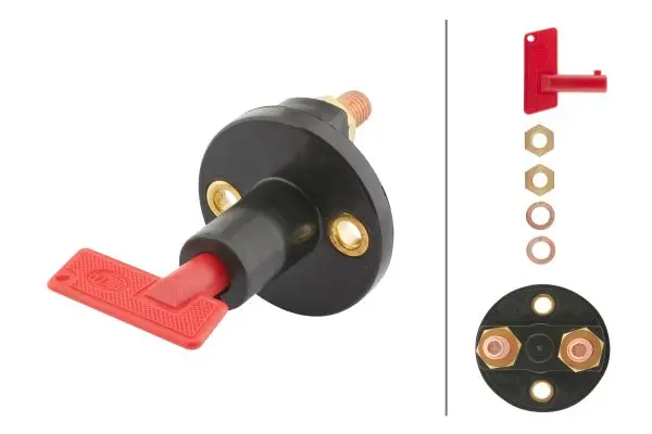 Διακόπτης Μπαταρίας S33 Turn knob control Αριθμός Pin: 2 HELLA 6EK002843001