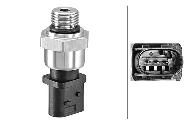 Αισθητήρας, Πίεσης καυσαερίων Screw Σύνδεση MERCEDES BENZ ACTROS MP4 MP5 1840 LS HELLA 6PP009409671