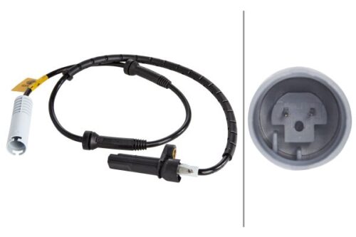 Αισθητήρας, στροφών τροχού 12V Πίσω Axle BMW 5 (E39) HELLA 6PU009106721