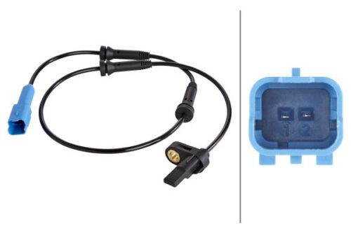 Αισθητήρας, στροφών τροχού 12V Πίσω Axle Peugeot 206 Hatchback (2A C) HELLA 6PU009106901