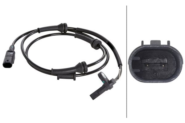 Αισθητήρας, wheel speed - 12V 2-pin connector Fiat 500 (312_) HELLA 6PU012039631