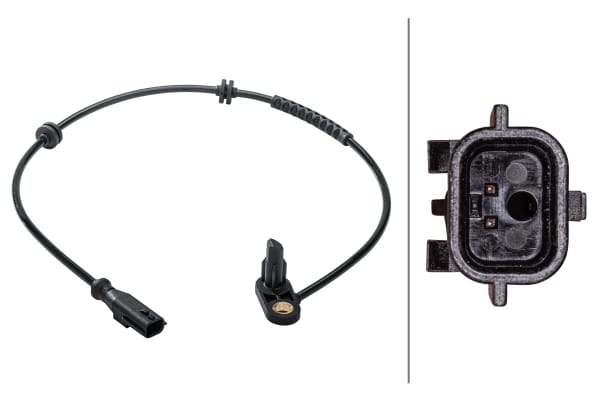 Αισθητήρας, wheel speed - 2-pin connector Rear Axle Renault Clio III (BR0/1, CR0/1) HELLA 6PU012679171