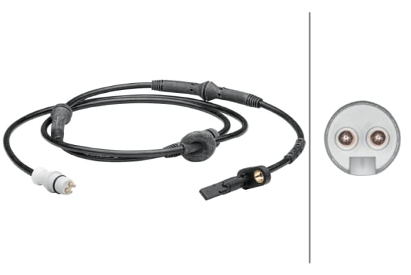 Αισθητήρας, wheel speed - 2-pin connector Rear Axle Fiat Punto (188_) HELLA 6PU012679261
