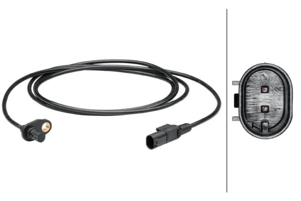 Αισθητήρας, wheel speed - 2-pin connector Rear Axle Mercedes-Benz Sprinter 3,5-T Box (906) HELLA 6PU012679421