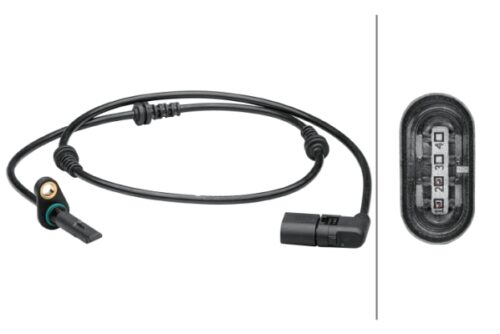 Αισθητήρας, wheel speed - 4-pin connector Front Axle Mercedes-Benz C-Class (W205) HELLA 6PU012679431