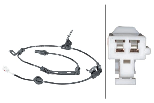 Αισθητήρας, wheel speed - 12V 2-pin connector HYUNDAI ix35 (LM, EL, ELH) HELLA 6PU012679711