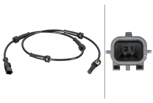 Αισθητήρας, wheel speed - 2-pin connector Renault Trafic II Box (FL) HELLA 6PU012806631