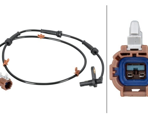 Αισθητήρας, wheel speed - 2-pin connector Nissan Qashqai I (J10, NJ10, JJ10E) HELLA 6PU012806741