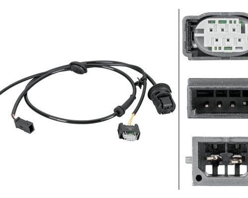 Αισθητήρας, wheel speed - 2/3-pin connector Rear Axle Left Audi A6 (4B2, C5) HELLA 6PU012806801