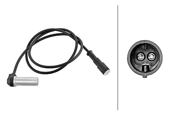 Αισθητήρας, στροφών τροχού Πίσω Axle HELLA 6PU230048301