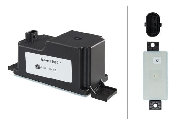 Voltage Stabiliserstart stop system Passenger Side για vehicles h elect MERCEDES BENZ C CLASS (W205) HELLA 8ES011590701