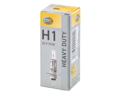 Λάμπα H1 Heavy Duty 24V 70W Ποσότητα: 1 HELLA 8GH002089251