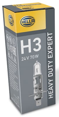 Λάμπα H3 Heavy Duty Expert 24V 70W Ποσότητα: 1 HELLA 8GH002090471