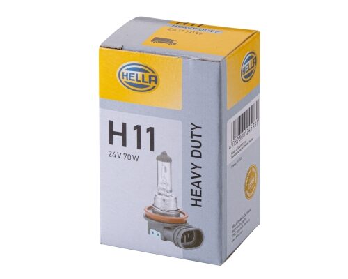 Λάμπα H11 Heavy Duty 24V 70W Ποσότητα: 1 HELLA 8GH008358241