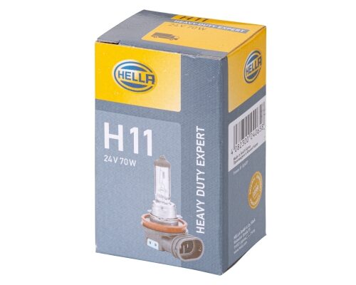 Λάμπα H11 Heavy Duty Expert 24V 70W Ποσότητα: 1 HELLA 8GH008358251