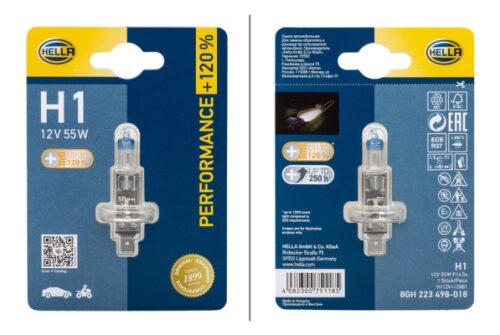 Λάμπα H1 12V 55W Ποσότητα: 1 HELLA 8GH223498018