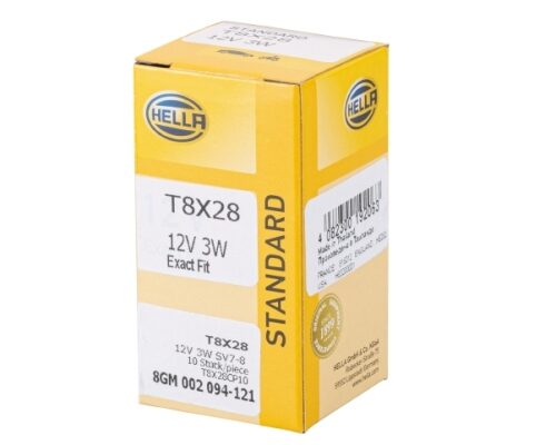 Λάμπα M Stκαιard 12V 3W Ποσότητα: 10 HELLA 8GM002094121