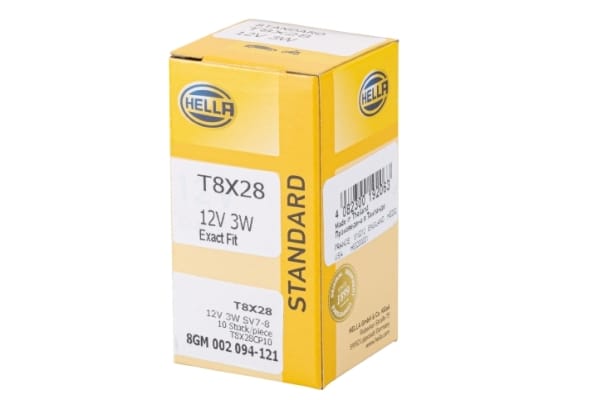 Λάμπα M Stκαιard 12V 3W Ποσότητα: 10 HELLA 8GM002094121