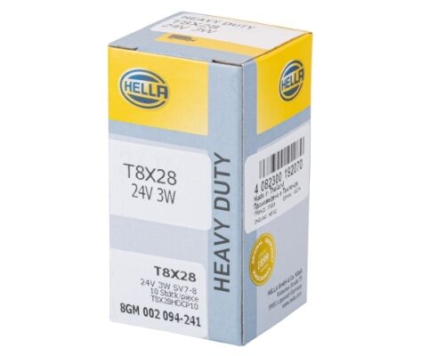 Λάμπα M Heavy Duty 24V 3W Ποσότητα: 10 HELLA 8GM002094241