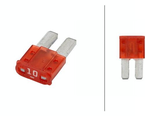 Fuse Micro2 blade fuse 10A Red Ποσότητα: 5 HELLA 8JS218229022