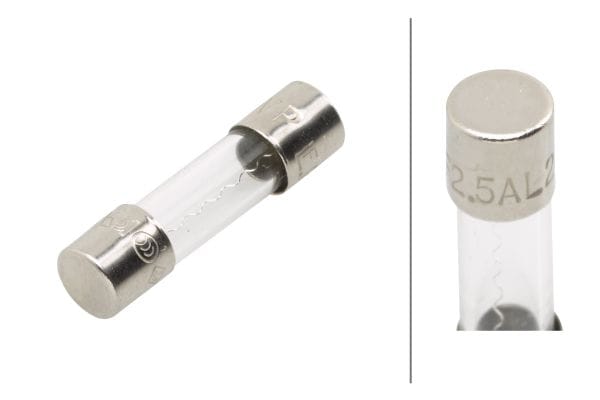 Fuse Glass 2.5A Crystal clear Ποσότητα: 100 HELLA 8JS713804003