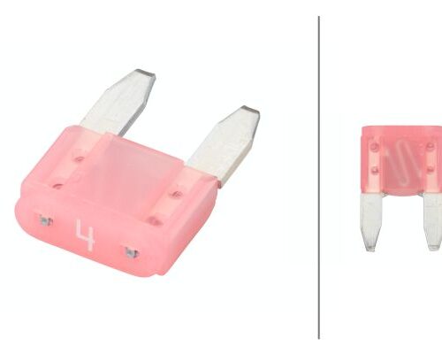 Ασφάλεια Mini 4A pink Ποσότητα: 50 HELLA 8JS728596121