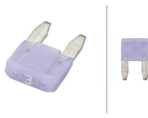 Ασφάλεια Mini h LED 3A Purple Ποσότητα: 10 HELLA 8JS728596182