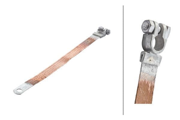 Καλώδιο γείωσης 12V 24V 80A Μπαταρίας Ø: 15.9mm Length: 320mm 21mm² HELLA 8KX091395001