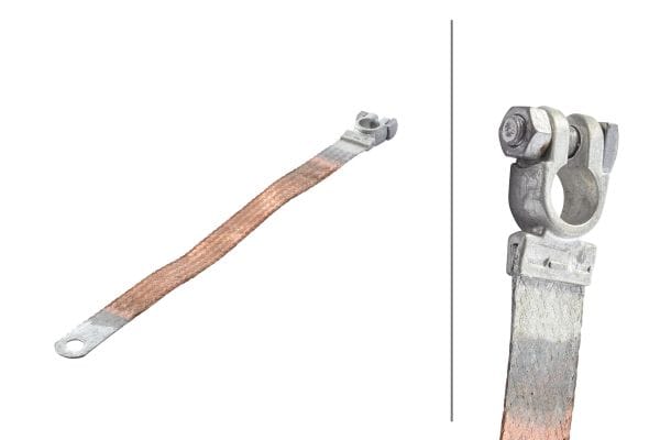 Καλώδιο γείωσης 12V 24V 80A Μπαταρίας Ø: 15.9mm Length: 350mm 21mm² HELLA 8KX719756001