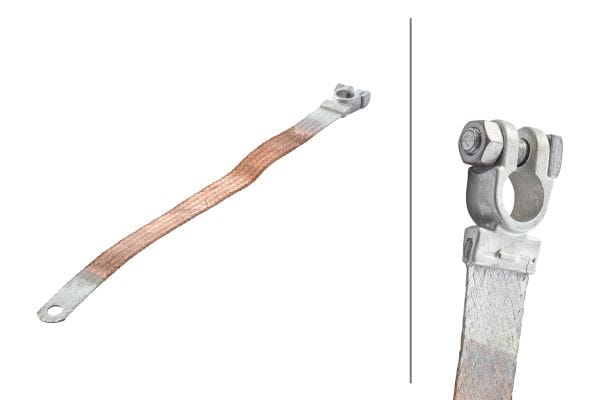 Καλώδιο γείωσης 12V 24V 80A Μπαταρίας Ø: 15.9mm Length: 400mm 21mm² HELLA 8KX719757001