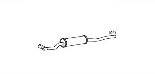 Μπροστινό Σιλανσιέ Kit για VW PASSAT B2 FAURECIA 8LB366020011