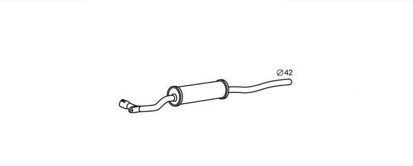 Μπροστινό Σιλανσιέ Kit για VW PASSAT B2 FAURECIA 8LB366020011