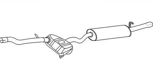 Πίσω Σιλανσιε Kit για ALFA ROMEO 146 FAURECIA 8LD366026511