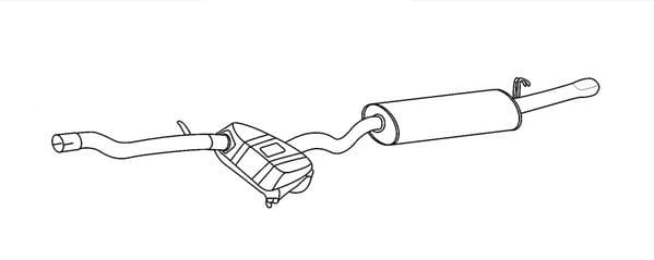 Πίσω Σιλανσιε Kit για ALFA ROMEO 146 FAURECIA 8LD366026511
