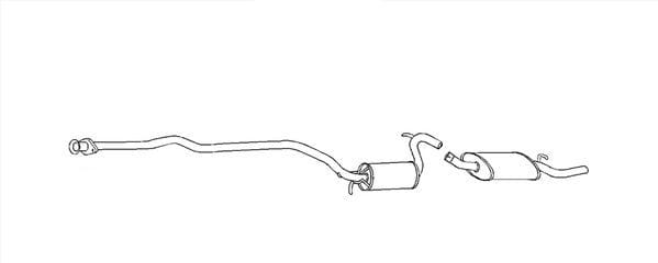 Πίσω Σιλανσιε Kit για FORD ESCORT IV FAURECIA 8LD366029691